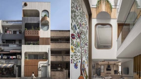 طراحی جالب توجه خانه‌ای با وسعت کم و عرض کم در شهر دهلی نو