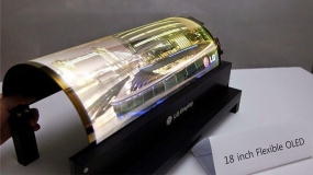 پنل OLED خم‌شدنی LG