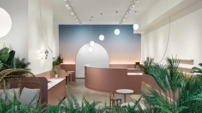 طراحی داخلی متفاوت یک کافه کره‌ای در بروکلین