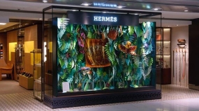 طراحی خلاقانه فروشگاه هرمس در دوبی
