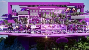 طراحی یک هتل جذاب با الهام از فیلم باربی