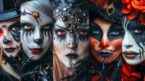 ایده‌های جدید برای میکاپ و گریم صورت ویژه هالووین