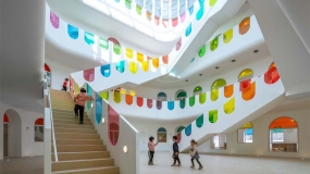 طراحی مهدکودکی رنگارنگ در چین