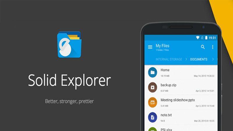 اپلیکیشن مدیریت فایل Solid Explorer