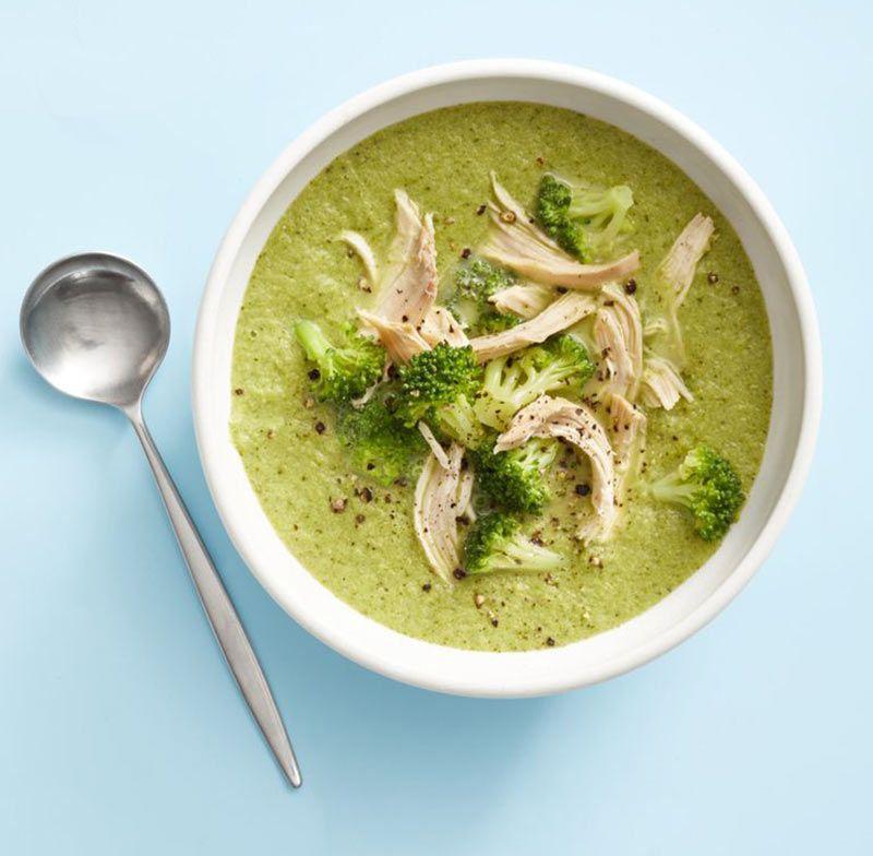 سوپ کلم بروکلی و مرغ (724press.com)