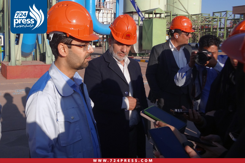 نوری زاده مدیر واحد احیای مستقیم مجتمع فولاد قائنات