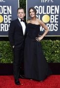 taron-egerton-and-emily-thomas-attend-the-77th-annual-news-photo-1578270669