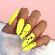 neon-yellow-long-nails