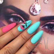 pink-and-turqoise-matte-nails