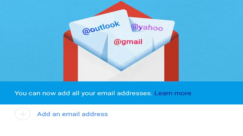 حساب ایمیل غیر گوگلی در جیمیل
