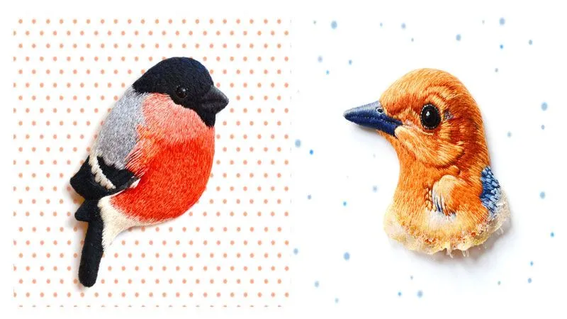 هنر سوزن دوزی و خلق پرندگانی زیبا و شگفت انگیز