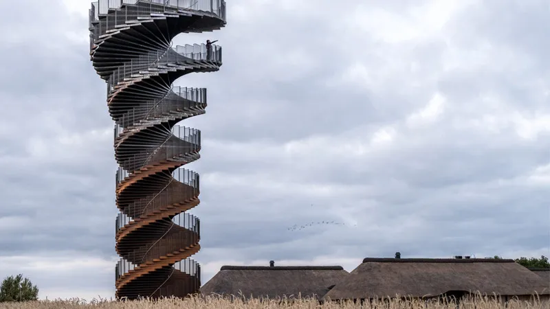 برج مراقبت مارپیچی جدید در دانمارک