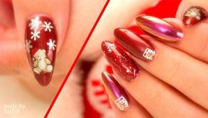 مدل لاک ناخن و دیزاین ویژه کریسمس 2018