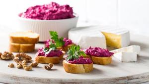طرز تهیه چغندر قند کبابی شده و کرم گردویی